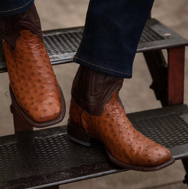 Tecovas Outlet | Men's The Emmitt-Pecan Ostrich