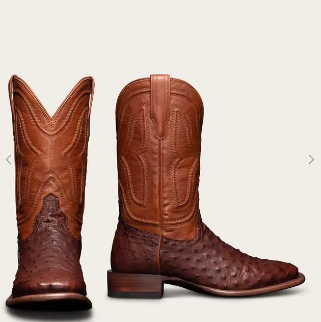 Tecovas Outlet | Men's The Emmitt-Mahogany Ostrich