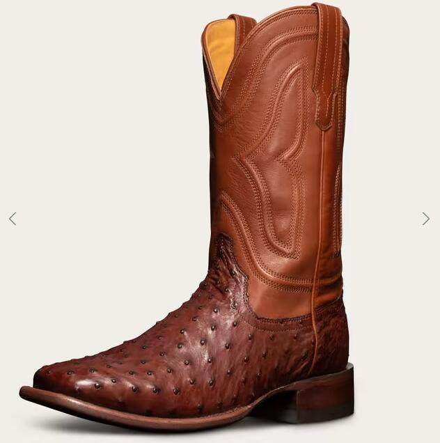 Tecovas Outlet | Men's The Emmitt-Mahogany Ostrich