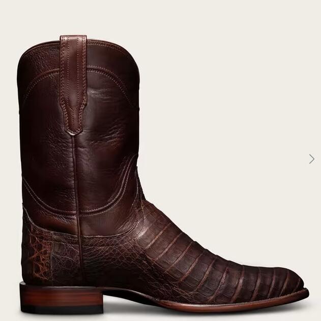 Tecovas Outlet | Men's The Cole-Mahogany Caiman - Click Image to Close