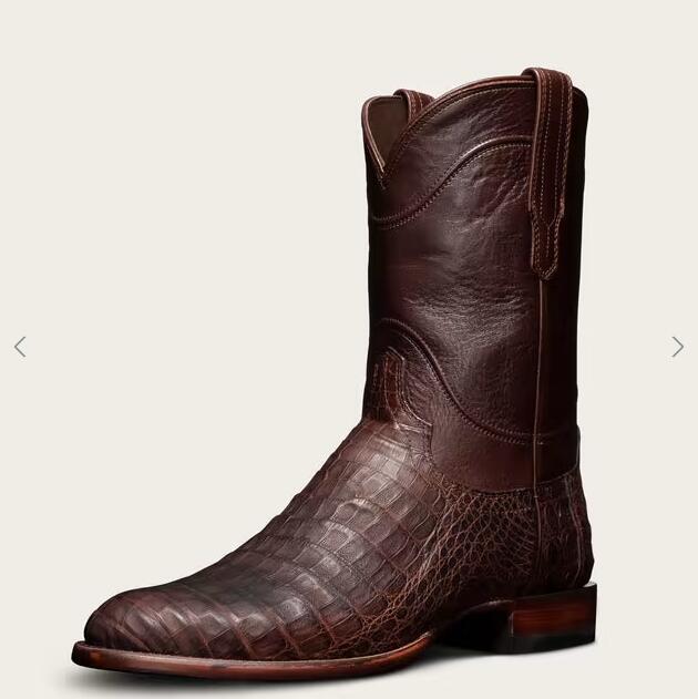 Tecovas Outlet | Men's The Cole-Mahogany Caiman