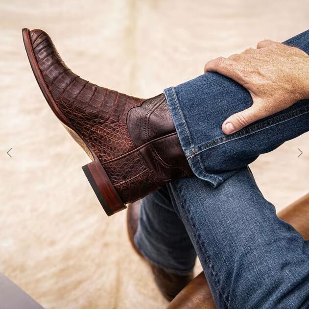 Tecovas Outlet | Men's The Cole-Mahogany Caiman