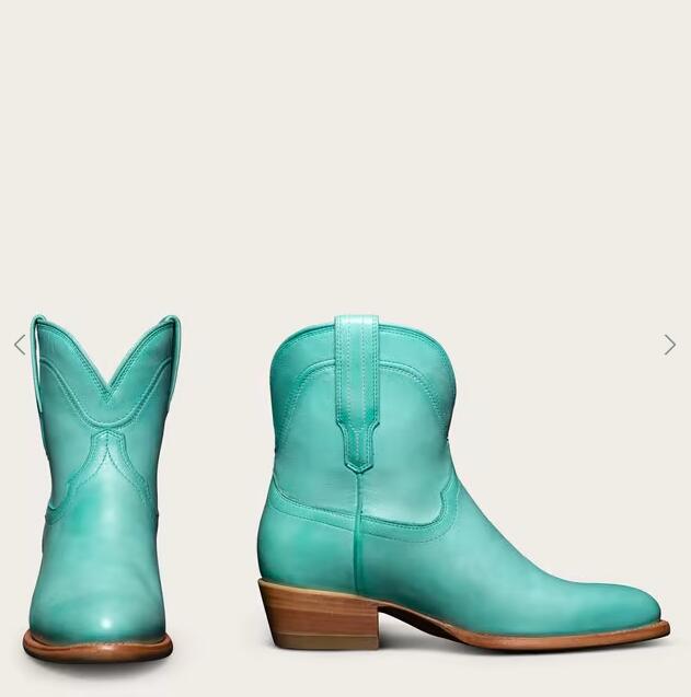 Tecovas Outlet | Women's The Penny-Turquoise Bovine