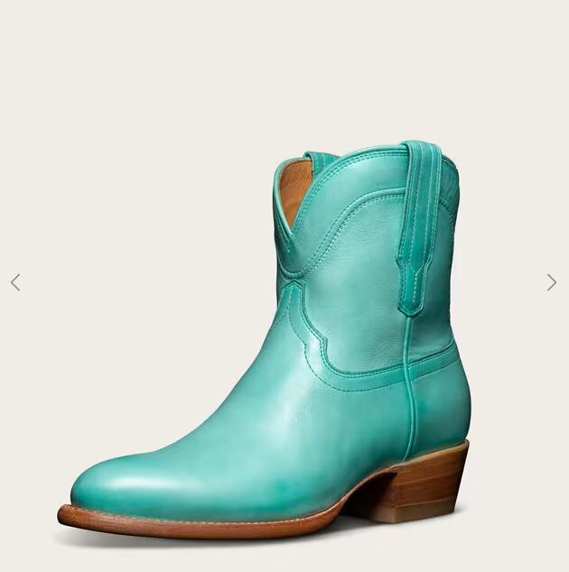 Tecovas Outlet | Women's The Penny-Turquoise Bovine