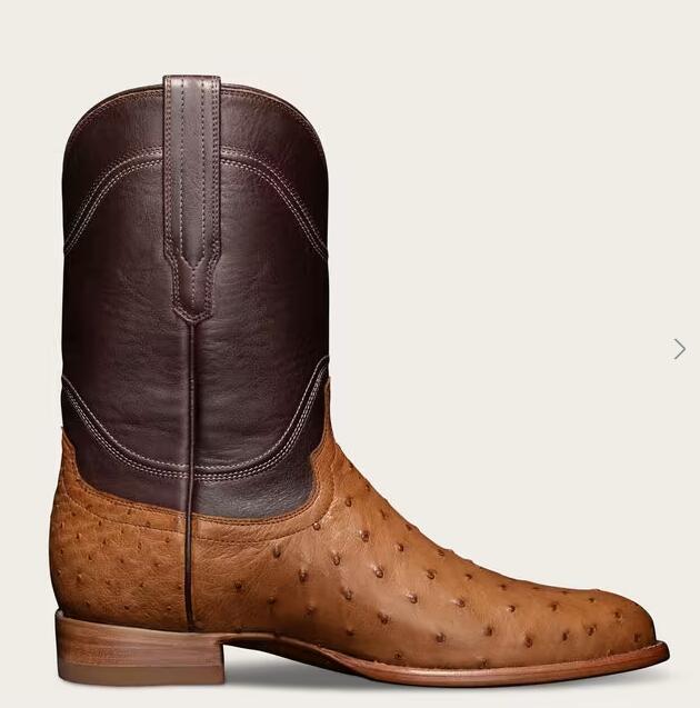 Tecovas Outlet | Men's The Duke-Grain Ostrich - Click Image to Close