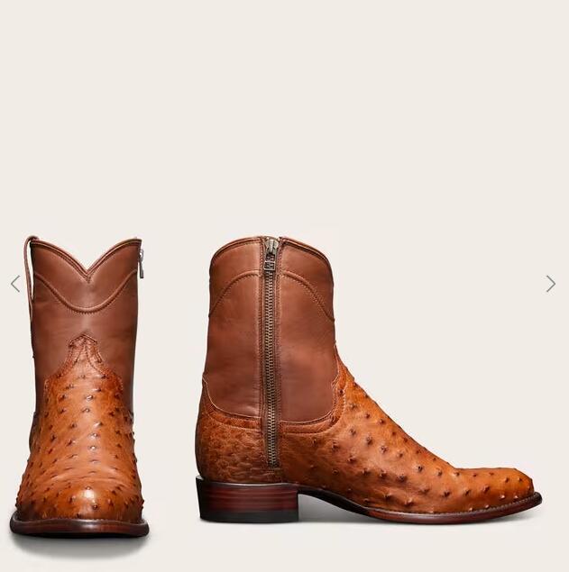 Tecovas Outlet | Men's The Zane-Pecan Ostrich