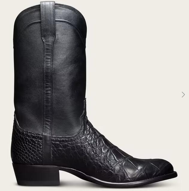 Tecovas Outlet | Men's The Austin-Midnight Alligator - Click Image to Close