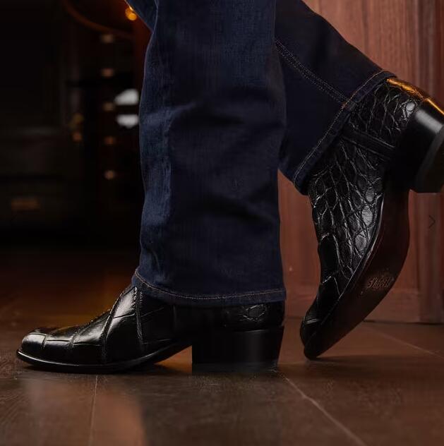 Tecovas Outlet | Men's The Austin-Midnight Alligator