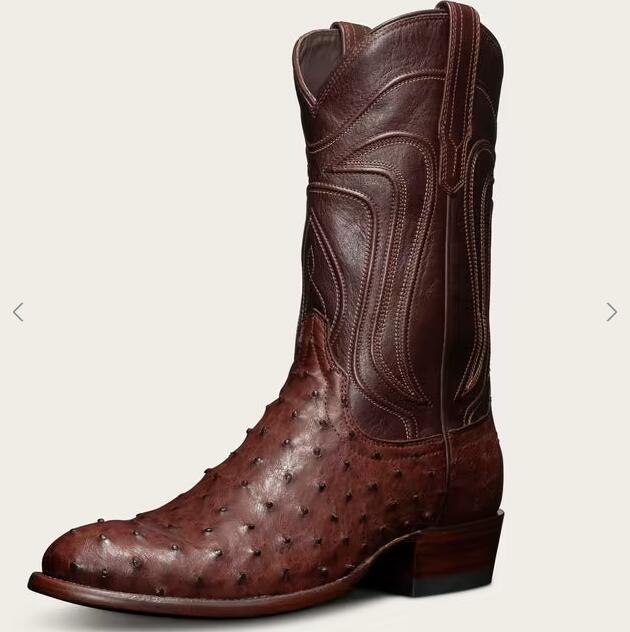 Tecovas Outlet | Men's The Wyatt-Mahogany Ostrich