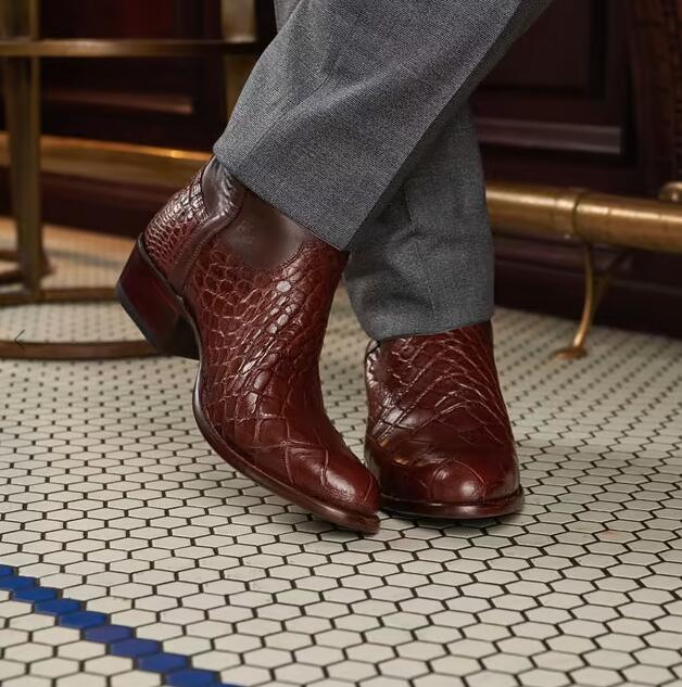 Tecovas Outlet | Men's The Austin-Walnut Alligator