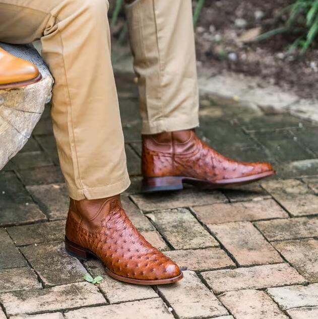 Tecovas Outlet | Men's The Duke-Pecan Ostrich