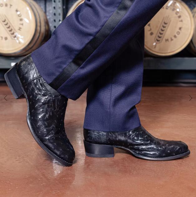 Tecovas Outlet | Men's The Wyatt-Midnight Ostrich