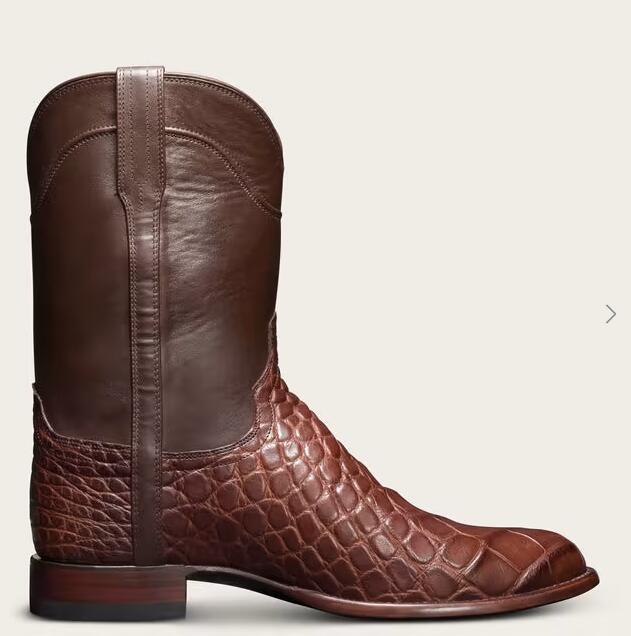 Tecovas Outlet | Men's The Townes-Walnut Alligator - Click Image to Close