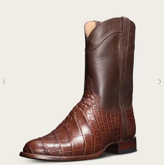 Tecovas Outlet | Men's The Townes-Walnut Alligator