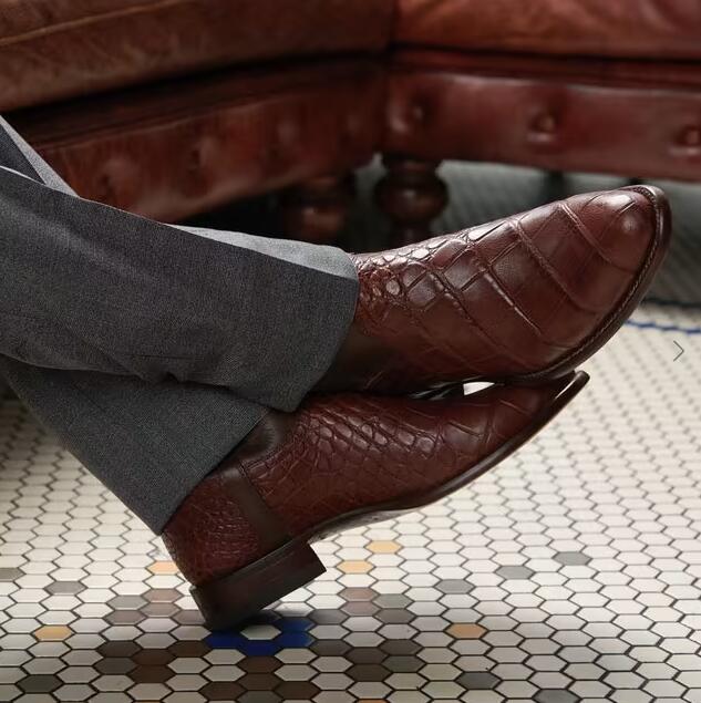 Tecovas Outlet | Men's The Townes-Walnut Alligator