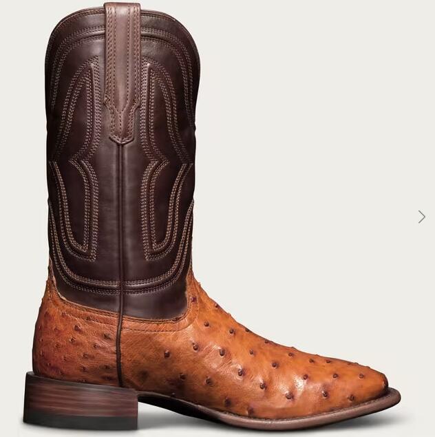 Tecovas Outlet | Men's The Emmitt-Pecan Ostrich - Click Image to Close